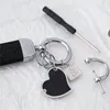 Klasik Zarif Landards Designer Keychains Erkek Lüks Deri Araba Ana Zinciri Kadın Moda Kalp Yüzük Çantalar Kolye