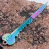 Free DHL Folding Key Knife Stainless Steel Outdoor Mini Survival Gear EDC Tool Pocket Knife Portable Fruit Knife Hiking Camping Knives