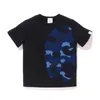 Enfants T-shirts singes Tout-petits Designer Camo Garçons Vêtements Filles Jeunes Street Casual Tops Summner T-shirts à manches courtes vêtements pour enfants Hip Hop T-shirts imprimés Shark Big Boy