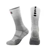 Herrstrumpor Nya högkvalitativa Gradient Men Elite Basketball Socks Nonslip Thicken Cotton Handduk Botten utomhus Sportcykel Running Socks Z0227