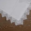 Pillow CC006 White 2piece Ramie Cotton Internal Dimension 45cmx45cm Handmade Lace Drawn Thread Work Covers