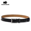 Cintos bisões jeans de cowskin cinturão Acessórios Acessórios Cowboy Genuínos de couro para homens Pino vintage Fivelelle Mens Belts Presente para Man N71015 Z0228