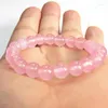 Strand cristal naturel 0.8 cm Rock Ross Quartz perles tibétain bouddha prière Mala Bracelet pour femme bijoux bouddhistes