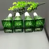 흡연 액세서리 녹색 만화 베이비 버블 그레이트 파이렉스 유리 오일 버너 파이프 두꺼운 유리 유리 수도관