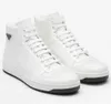 Top Luxury Brand Casual-elegante Downtown Men Shoes High Top Nappa Leather White Black Sneaker Sconto all'ingrosso Uomo Skateboard Walking With Box