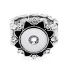 CAR DVR CLUSTER RINGS 10 Styles Snap Rhinestone Vintage Butterfly Flower Ring DIY 12 Button Justerbar Stretch ELASTISK BAND DROPLEVERING JEW DHHLY