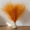 Decorative Flowers 1 Pcs Simulation Reed Artificial Pampas Grass Year Holiday Wedding Party Dried Flower 45Cm 12 Colors