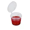 Récipient en plastique de soufflé de Connt de preuve de fuite de 25Ml avec la tasse de partie de couvercles pour des échantillons de sauces