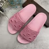 Designer tofflor glider män kvinnor blomma blommor tryck svarta skor mode lyxiga sommar sandaler strand sneakers storlek 36-46