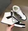 2024 Popular Casual-elegante Downtown Homens Sapatos Alto Nappa Couro Branco Preto Sneaker Top Marca Atacado Desconto Homem Skate Andando com Caixa