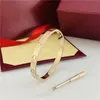 Pulseira de aço amor pulseira prateada ladrias correti pulseira rosa dourado lady lady bangle parafuso de parafuso diamante diamante jóias de jóias de jóias para homens pulseiras