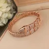 BUIGARI Elastische armband slangachtige designer enkele armband voor vrouw diamant Vergulde 18K hoogste teller kwaliteit mode Vervaagt nooit prachtig cadeau 006