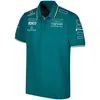 F1 Takımı 2023 Kısa kollu T-Shirt Sports Yuvarlak Boyun Çabar Asılar Takım Elbiseleri Tulumlar Erkekler Özel Yarış Giysileri