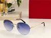 Sunglasses For Men and Women Summer Designers 0028 Style Anti-Ultraviolet Retro Eyewear Frameless Glasses Random Box 0028O