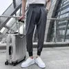 Women's Pants Capris Trouser Men Solid Color Pants High Quality Men Dress Pant British Style Pant Men Formal Wear Men Casual Pants 29-36 230301