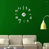 Wall Clocks DIY 3D Acrylic Large Clock Modern Design With Mirror Numbers Stickers Home Office Decorations Reloj De Pared