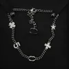 Pendanthalsband Fashion C-Letter Choker Necklace Designer 925 Silverpläterad mässing Copper Crystal Pendant Halsband för kvinnor Bröllopsmycken Gift B244 T230301