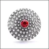 CAR DVR ÖVRIGA RHINESTONE Snap Button Jewelry Components Sier Retro 18mm Metal Snaps Button Fit Armband Bangle Noosa B1220 Drop Delivery Fin DHVWC