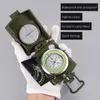 Gadgets d'extérieur boussole camouflage pour randonnée, observation lensatique, inclinomètre étanche et Durable, Camping, activités géologiques, navigation de plaisance