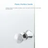 Bath Accessory Set Stainless Steel Glass Door Handle Single Hole Shower Room Bathroom Sliding Cabinet Wooden