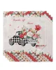 Table Napkin Valentine Rose Truck 4/6/8pcs Napkins Restaurant Dinner Wedding Banquet Decor Cloth Supplies Party Decoration