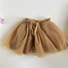 Kjolar enkelibb småbarn flicka sommar tutu kjolar kvalitet mjuk baby flicka födelsedagsfest tutus rosa brun lila beige färg barnbottnar t230301