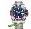 Factory Top Relojes hombres Relojes de pulsera 40 mm Esfera azul Zafiro Inoxidable 116719 116719 Pepsi Cerachrom 2813 Movimiento Mecánico Automático Reloj para hombre