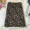 Skirts Korean Skirt Leopard Print Casual Mini Wrap Woman Streetwear Black Summer Clothes High Waist Pencil