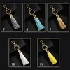 Keychains Fashion Women Faux Leather Long Tassel Key Chain Handtas Backpack Schoudertas Paarring Ring Hangende accessoires TRINKET Geschenk