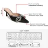 Платье Gogd Fashion Women Women Spring Shoes Diamonds Slippers Low Heel Bow Nowt Satin Luxury Elegant Sandals Office Lady Insl230301