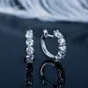 Серьги для штук iogou Real D Hoops 3,5 мм роскошные серьги Huggie Orriginal 100% 925 серебряный серебро для женщин.