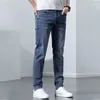Jeans da uomo Primavera Jeans skinny elasticizzati da uomo Pantaloni moda in cotone Pantaloni slim in denim casual Jeans streetwear coreani per uomo 230301