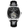 Наручительные часы 2023 Airon Tourbillon Mechanical Watch Мужские деловые водонепроницаемые роскошные часы для мужчин