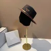 luxury Flat hat Designer women's straw hat Fashion jazz wide-brim hat High quality men's sunscreen