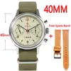 Armbanduhren Mode Möwe Bewegung 1963 38mm Saphiruhr für Männer Chronograph Mechanisch 40mm Acryl Retro Vintage 2023Armbanduhren