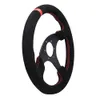13inch/ 330mm Racing Flat car Steering Wheel Auto Universal Suede Leather Simulated Game
