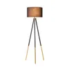 Amerikaanse stijl Modern Design Tripod Vloer Lamp Luxe Elegante stoffen schaduw Standing Lamp 40 cm Breedte 156 cm Hoogte voor hotel Home Woonkamer Slaapkamer Studiezaal Decor Decor