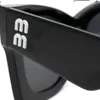 2023 Designer Solglasögon Högkvalitativ MIUI Solglasögon Oval Frame Solglasögon Anti-strålning Personliga glasögon Plattan Avancerat högt ansiktsvärde