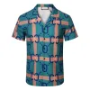 Mannen Casual Shirts Zomer Button Down Designer Bowling Shirts Mannen Mode ROYAL REBELLION BAROCCO Print Jurk Shirt Casual Zijden Shirt M-3XL