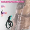 Seksspeeltje massagerSilicone Penis Ringen Cockring Clitoris Stimulatie Vertraging Ejaculatie Mannelijke Masturbator voor Koppels Volwassenen