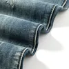 Jeans da uomo Jeans in denim di cotone di alta qualità uomo autunno affari di marca Pantaloni jeans casual dritti di grandi dimensioni 40 42 44 230301