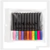 Eyeliner Liquid 12 Stück in 1 Paket Matte Eyeliner Wasserdicht Colorf Eye Liner Langlebig Den ganzen Tag Augen Stift Drop Lieferung Gesundheit B Dh7M4