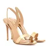 Lurum White sandals high heels sling back sexy lady heel So Nude Plexi Sandal wedding party dress brand shoe box 35-44