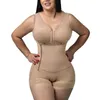 Women's Shapers Faja Colombiana Mujer Seamless High Compression Girdle Sleeveless Bra Slimming Bodysuit Zipper Waist Trainer Body Shaper Tum