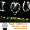 Cordes Solaire Bulles Pelouse Lampe Pathway Decor IP65 Étanche 10/20/30LEDs Guirlande Lumineuse Pour Jardin Cour Extérieure Guirlandes