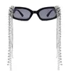 Sonnenbrille Vintage Quaste Strass Sonnenbrille Frauen 2021 Neue Luxulry Marke Steampunk Sonnenbrille Einzigartige Diamant Brillen Oculos UV400J230301