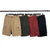 Men's Shorts Summer Classic Pants Outdoor Cotton Cargo Short Badge Letters Middle Pant's Hip Hop Fifth Pant Casu218u