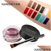 Eyebrow Enhancers Handaiyan Color Pomade Eyeliner Super Waterproof Longlasting Easy To Wear Non Decoloring Mti Makeup Brows Cream Ge Dhy1H