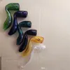 Nieuwe polychromatische glazen pijp, groothandel bongs olieverbrander glazen pijpen waterpijpen glas roken