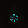 Full Zircon Hip Hop Snowflake Pendant Glow rotation Necklace Gold Plated Bling Mens Hip Hop Rap Jewelrys